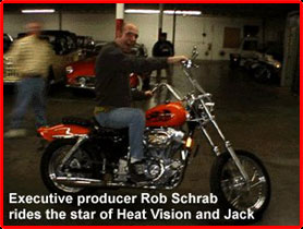 Executive Producer Rob Schrab rides the star of Heat Vision and Jack