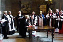 A photo of Preliminaries to the Confirmation of Election of Dr Williams as Archbishop of Canterbury