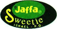 Jaffa Sweetie fruit label