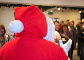Santa joins the Hungerford Big Business Breakfast networking