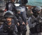 Israeli police near Damascus Gate in Jerusalem.