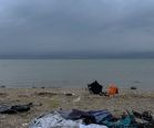 WISH YOU WERE HERE? A litter-strewn beach on the shores of Lake Kinneret
