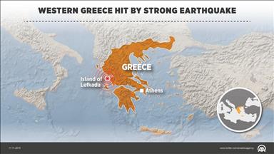 Strong earthquake hits western Greece