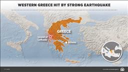 Strong earthquake hits western Greece